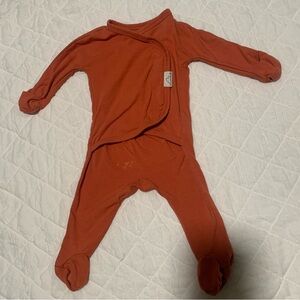Bonsie skin to skin baby sleepwear orange newborn